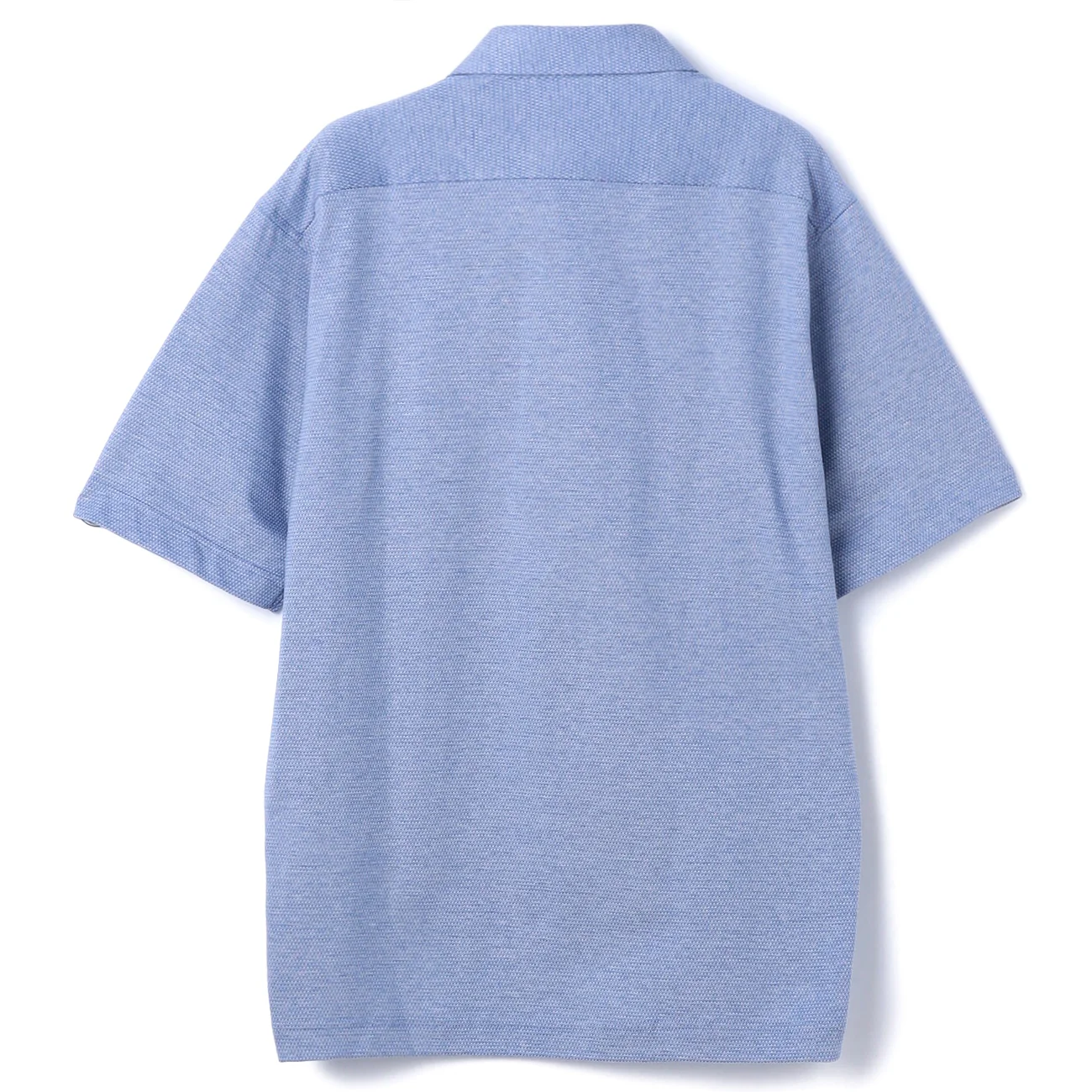SUPER Aircool Non-Iron Stretch Sashiko Spread Collar Polo Shirt - Image 9