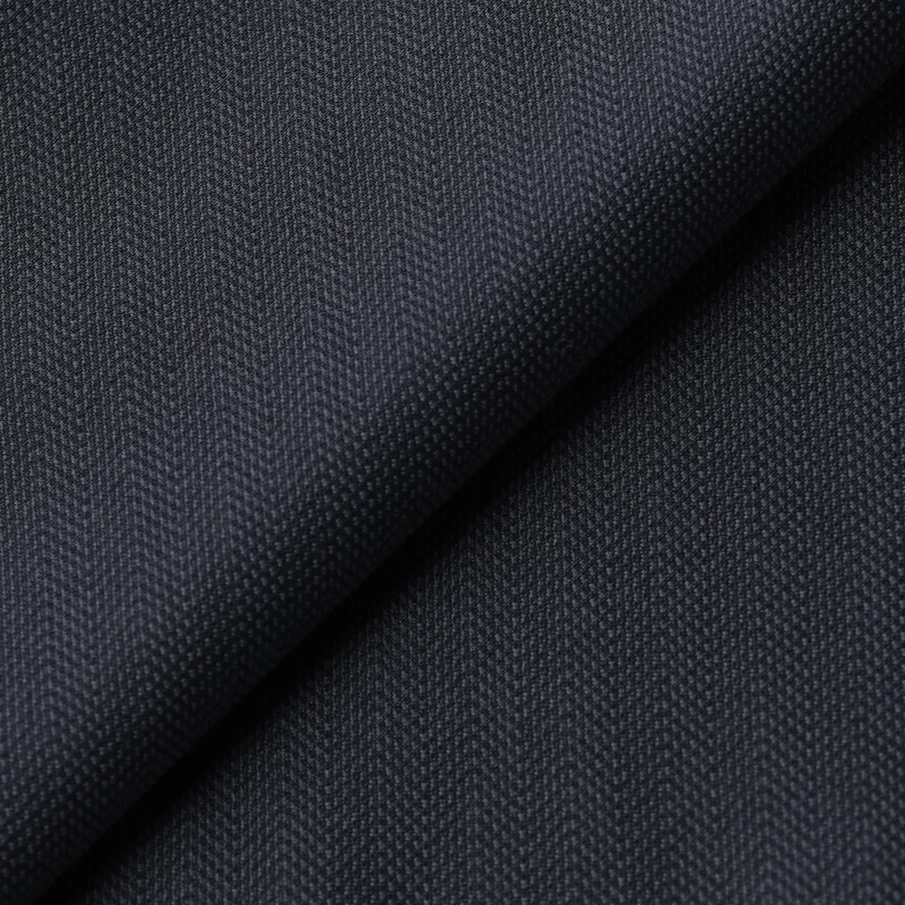 SUPER Aircool Non-Iron Stretch Herringbone Spread Collar Polo Shirt - Image 4