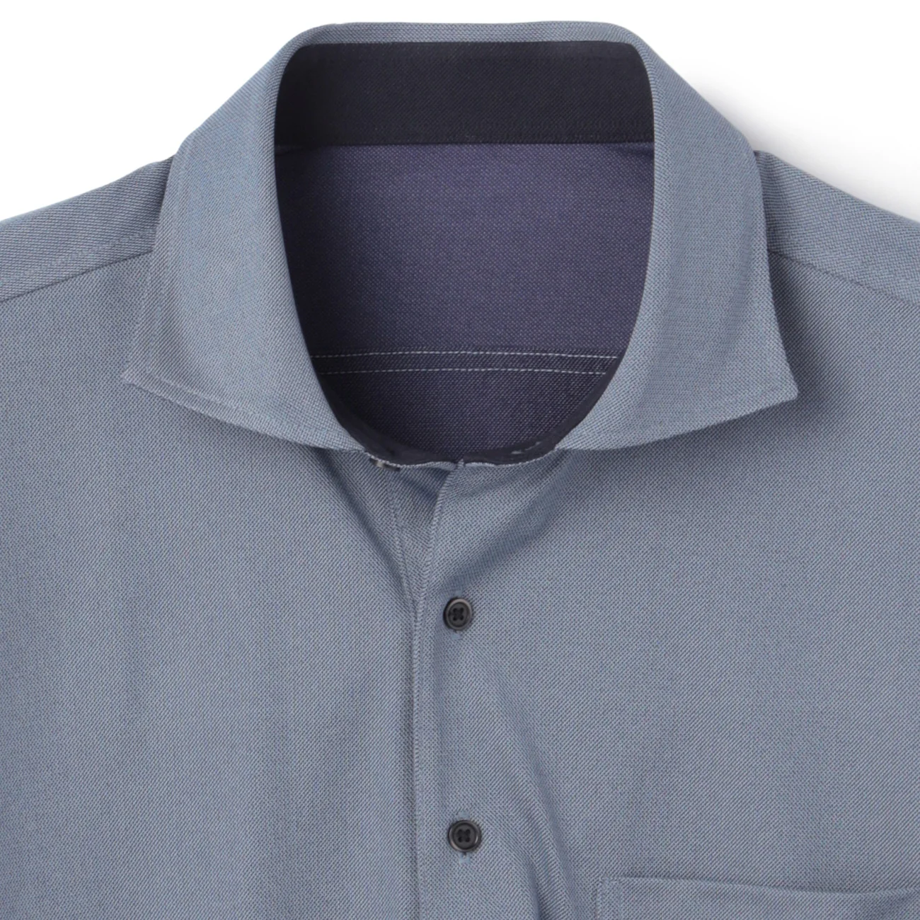 SUPER Aircool Non-Iron Stretch Spread Collar Polo Shirt - Image 3