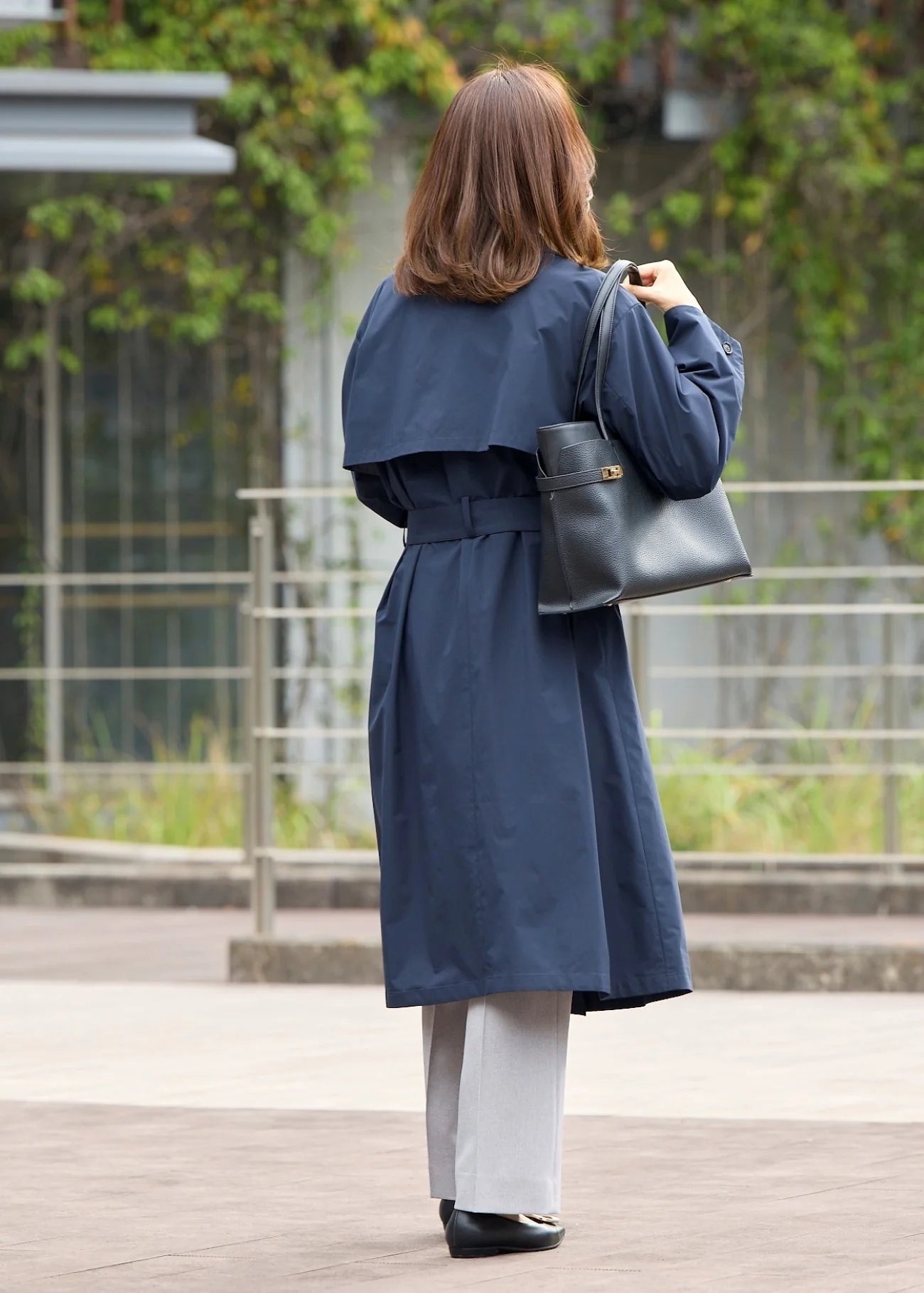 3-Way Water-repellent Trench Coat with Quilted Vest - Image 14