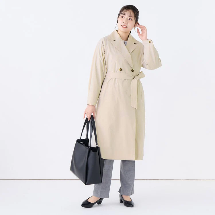 3-Way Water-repellent Trench Coat with Quilted Vest - Image 27