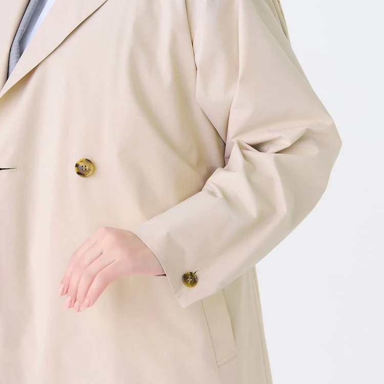 3-Way Water-repellent Trench Coat with Quilted Vest - Image 31