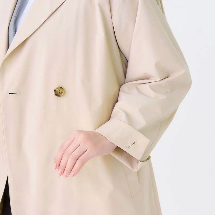 3-Way Water-repellent Trench Coat with Quilted Vest - Image 32