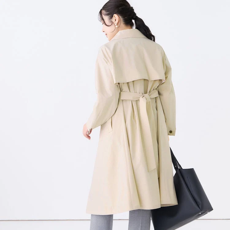 3-Way Water-repellent Trench Coat with Quilted Vest - Image 33