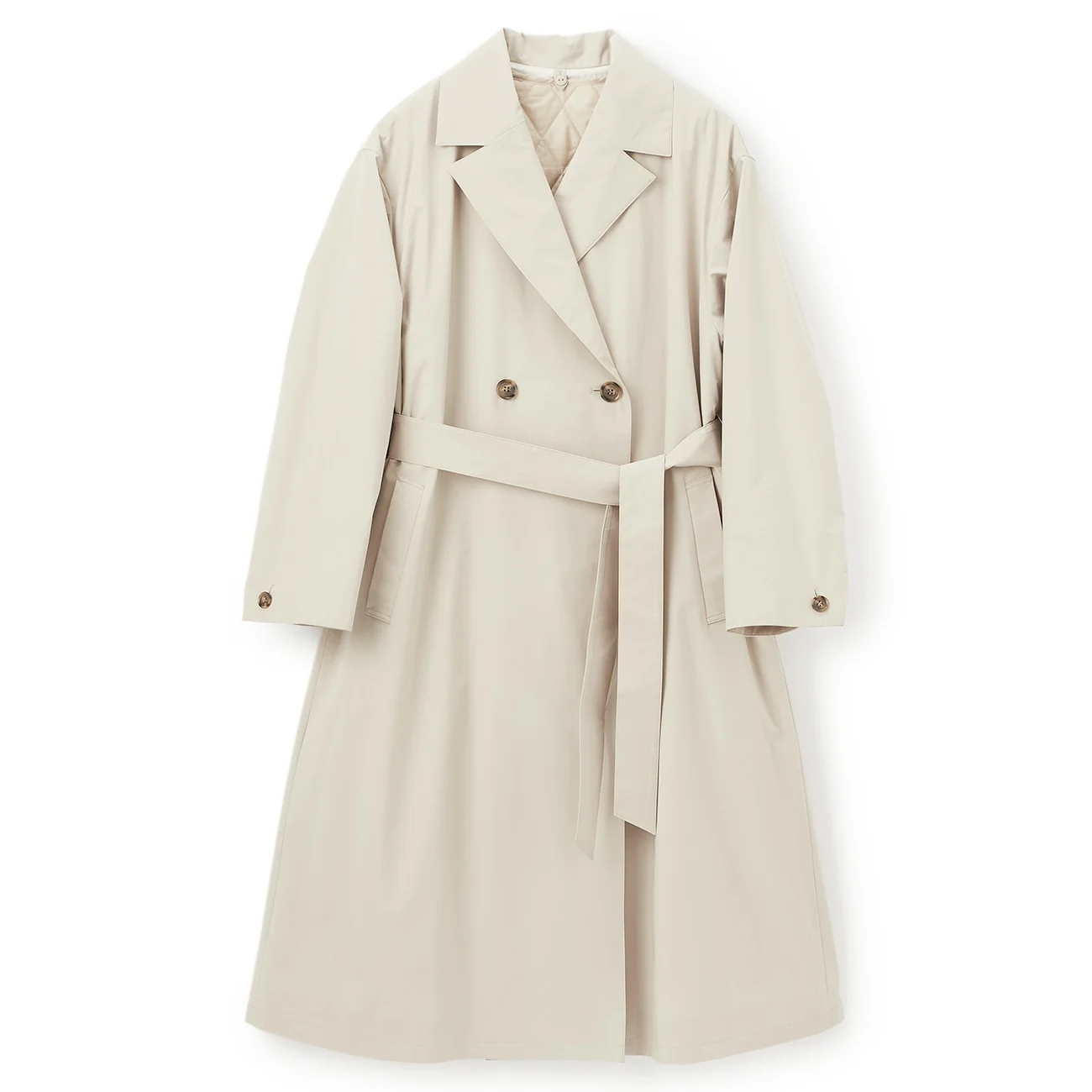 3-Way Water-repellent Trench Coat with Quilted Vest - Image 34
