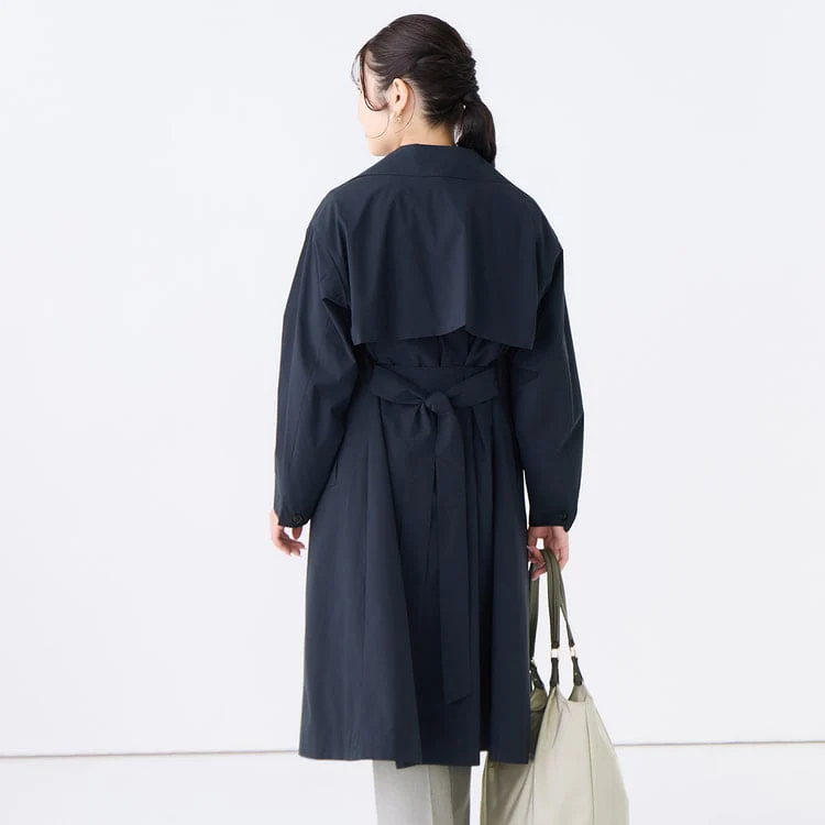 3-Way Water-repellent Trench Coat with Quilted Vest - Image 8