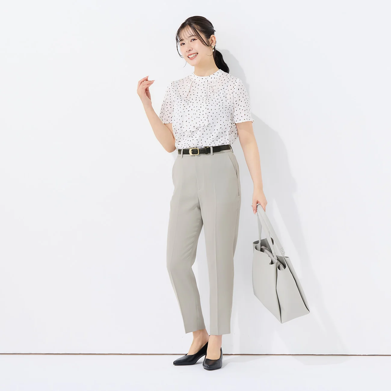 Cool Touch Printed Short Sleeve Blouse - Image 2