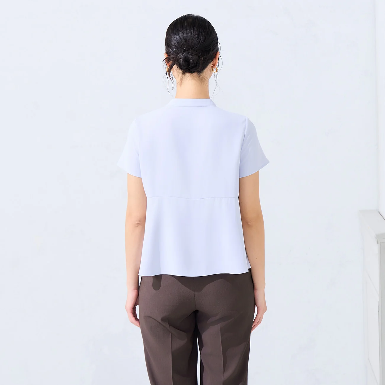 Short Sleeve Layered Blouse - Image 4