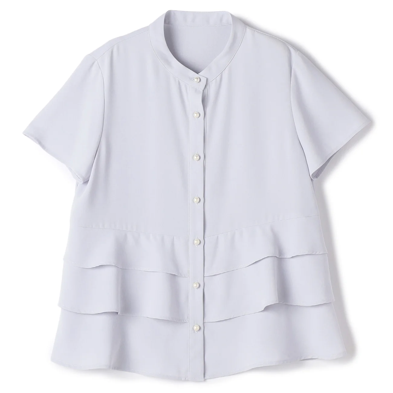 Short Sleeve Layered Blouse - Image 6