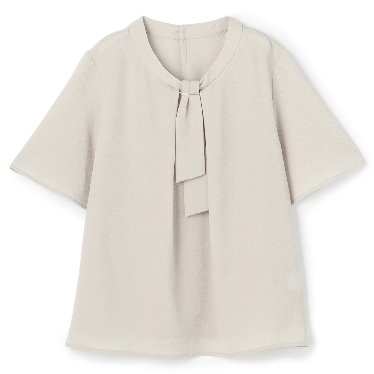 Cool Touch Short Sleeve Bow Tie Blouse with Accessories - Image 7