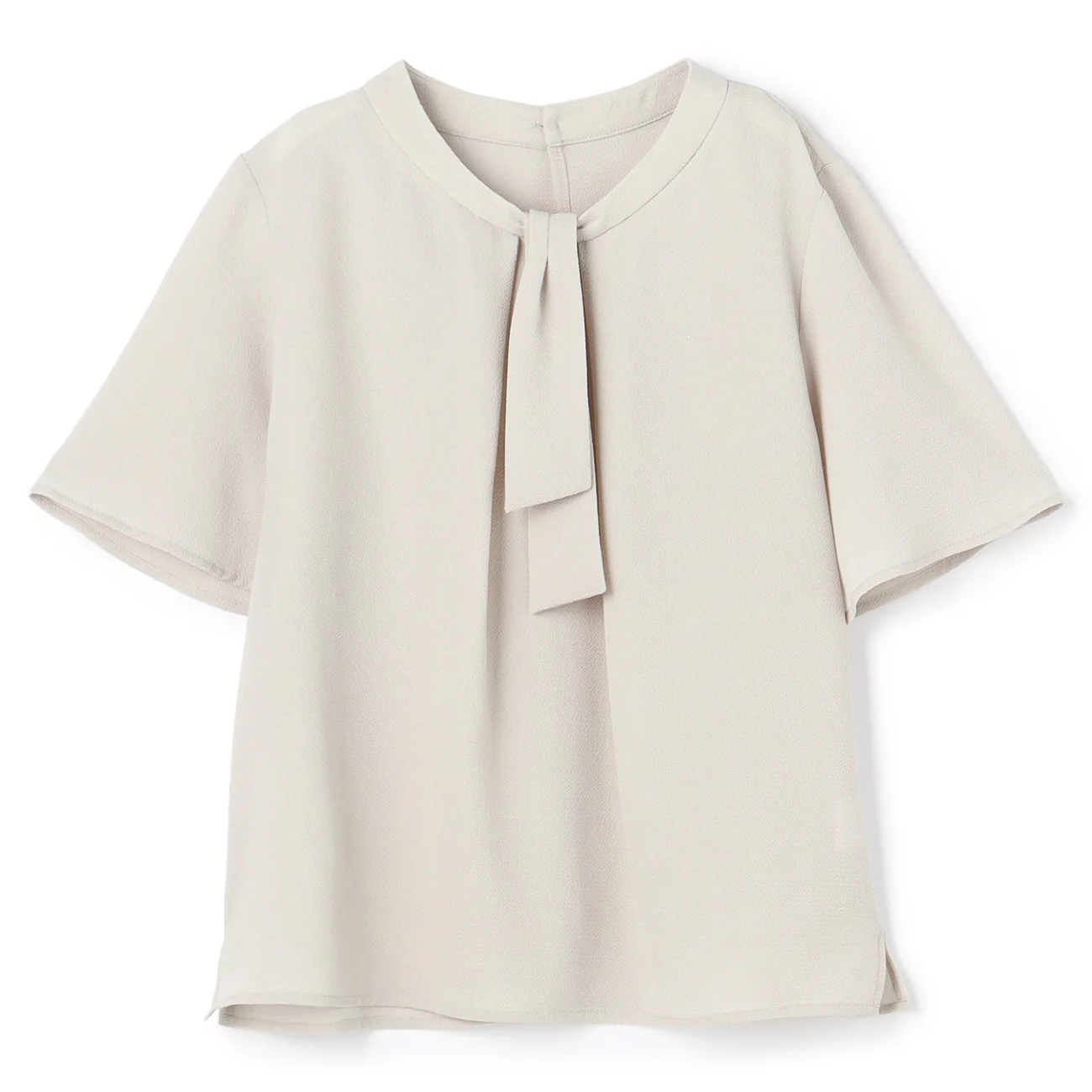 Cool Touch Short Sleeve Bow Tie Blouse with Accessories - Image 9