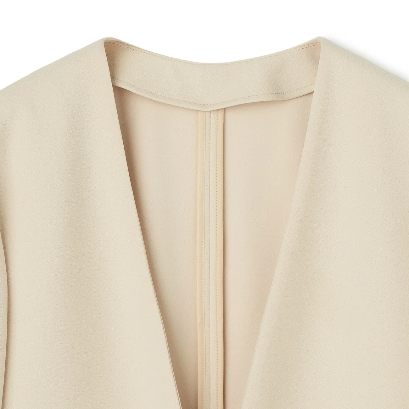 Pajama SUITS Georgette Jersey Collarless Jacket - Image 20