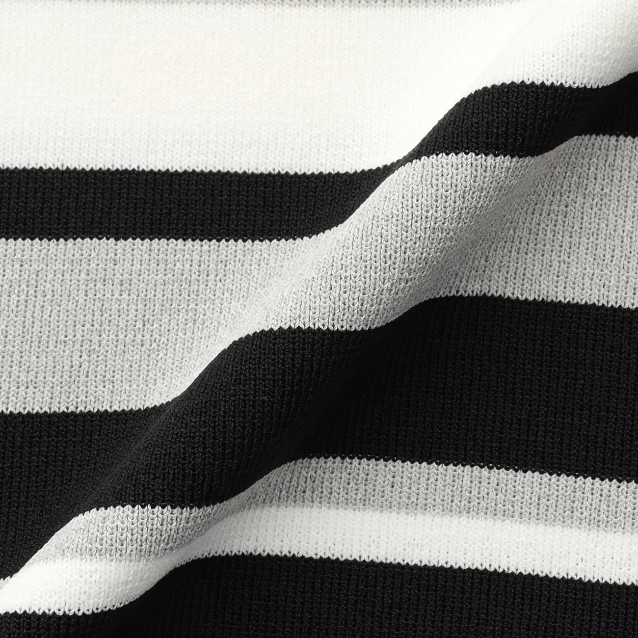 Washable Cool Touch Striped Short Sleeve Knit Top - Image 9