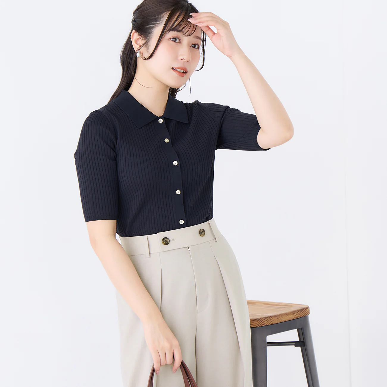 Washable Cool Touch Short Sleeve Knit Polo