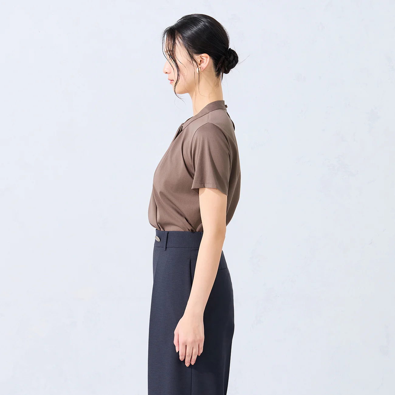Short Sleeve Bow Tie Blouse - Image 13