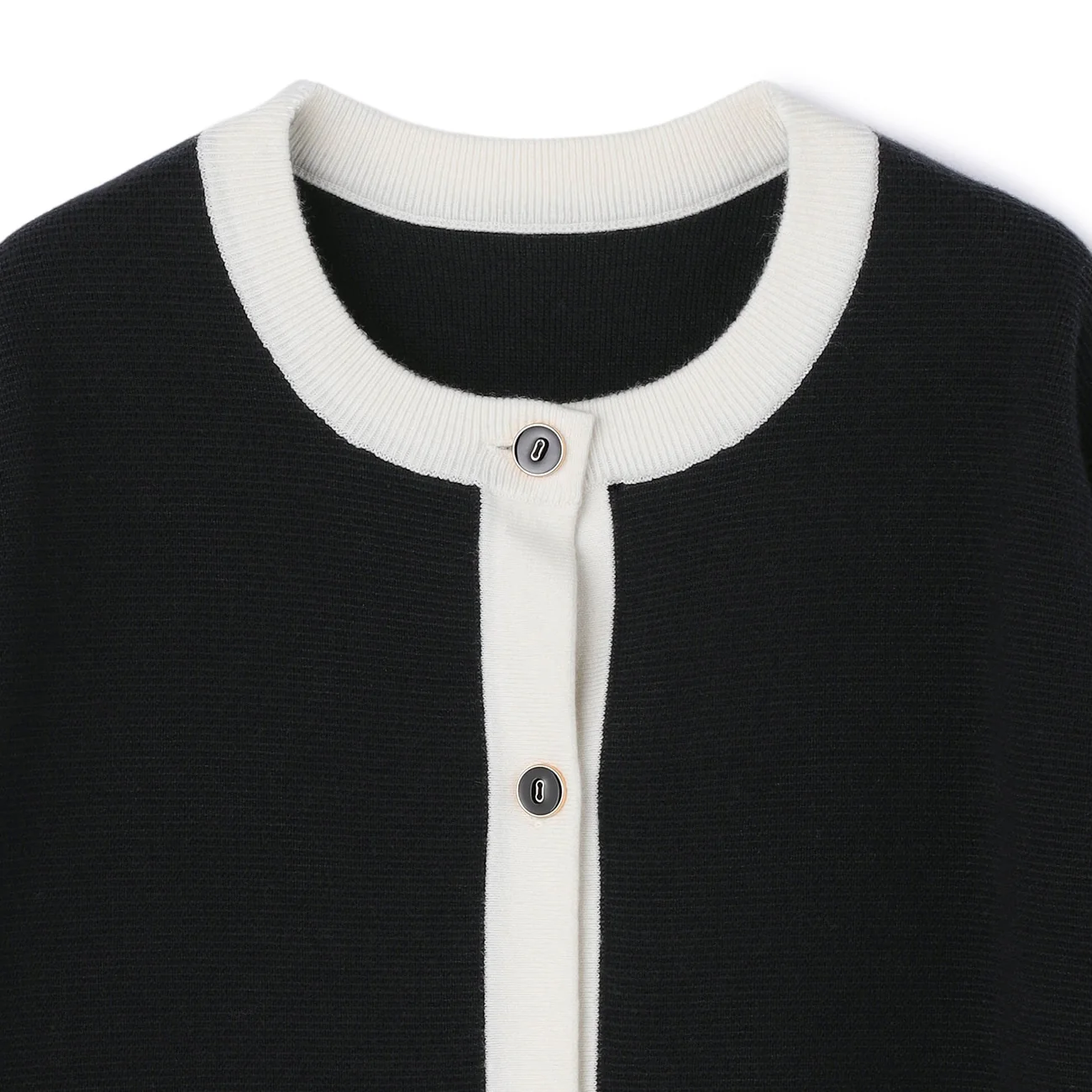 Color Block Knit Jacket - Image 5