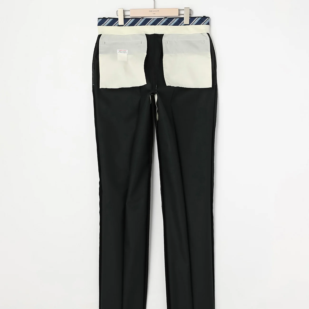 Lustrous Wool Blend Suit with Side Adjuster - Khaki - Image 12