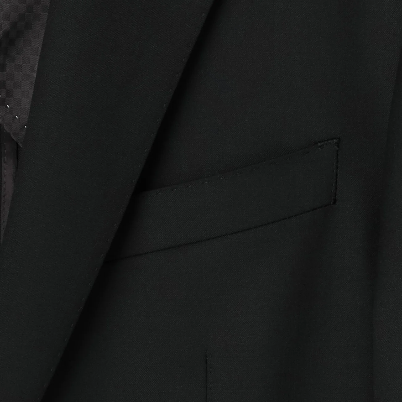 Lustrous Wool Blend Suit with Side Adjuster - Khaki - Image 3