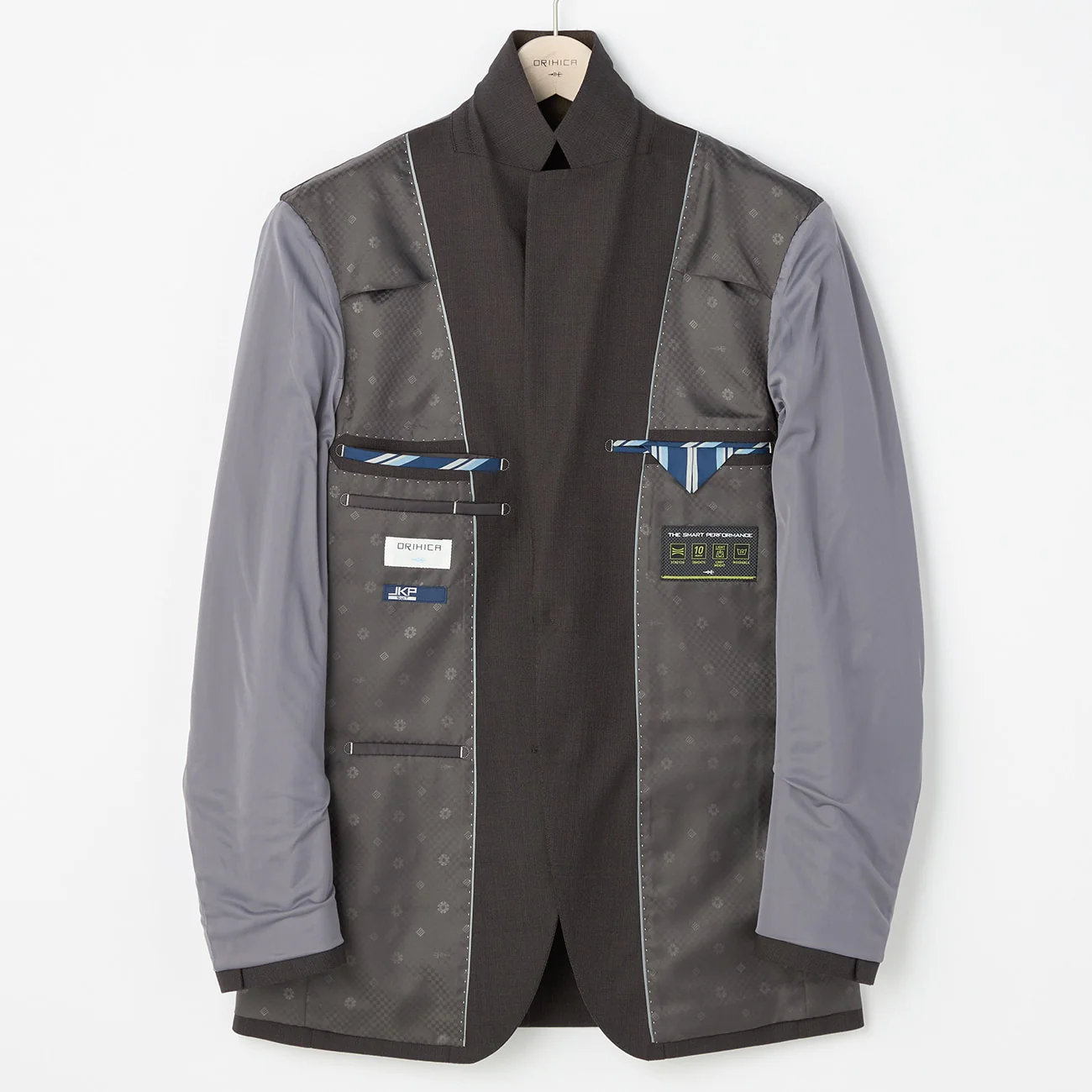 Wool Blend Pinhead Suit - Brown - Image 6