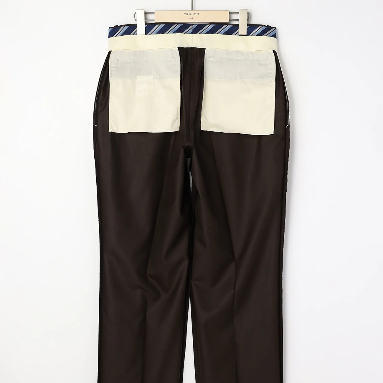 LUXE Line Super 140's Wool Suit - Brown - Image 12
