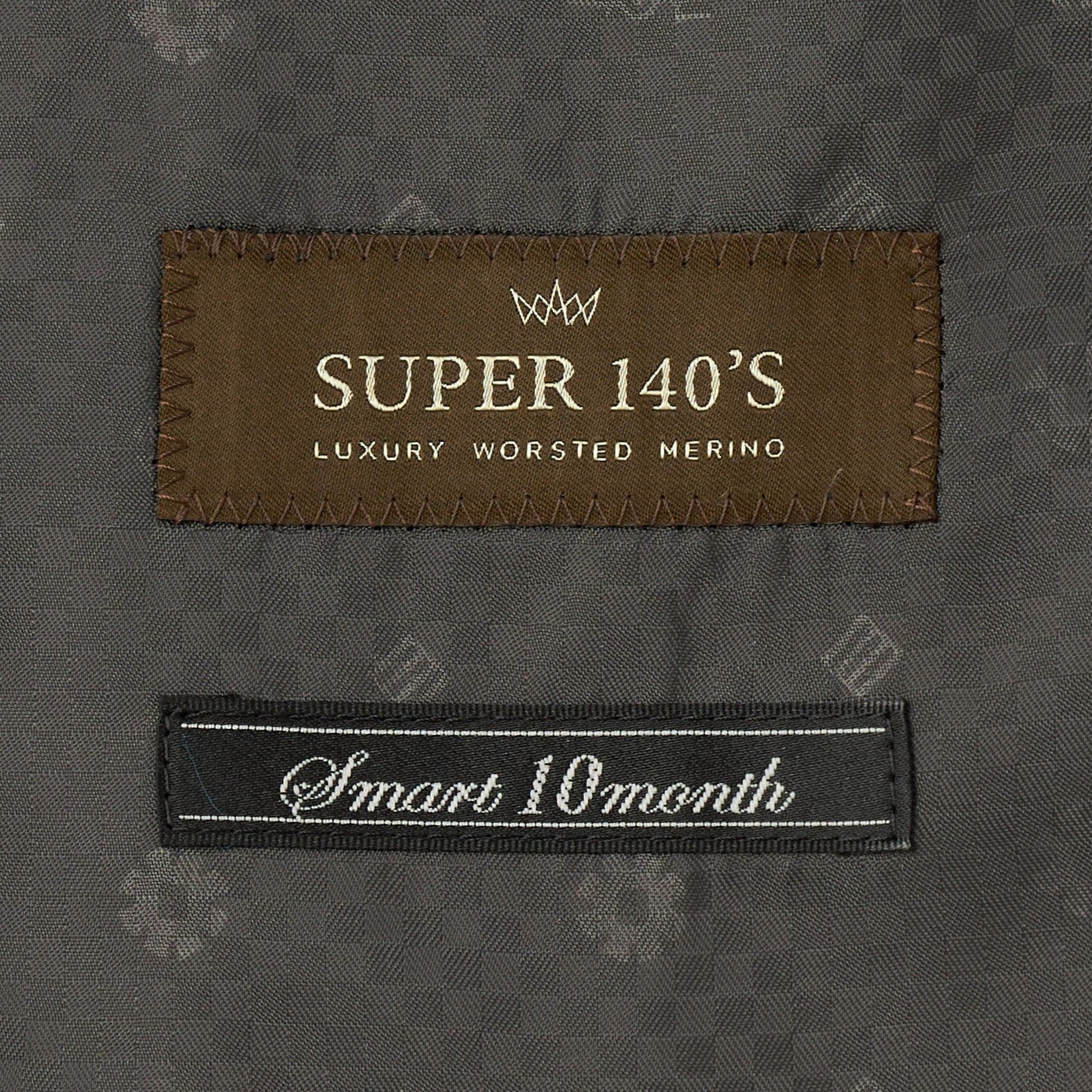 LUXE Line Super 140's Wool Suit - Brown - Image 13