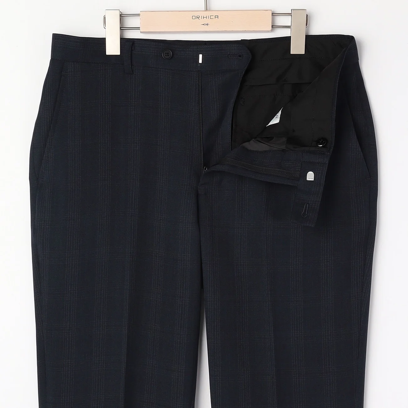 Washable Check Suit - Navy - Image 9