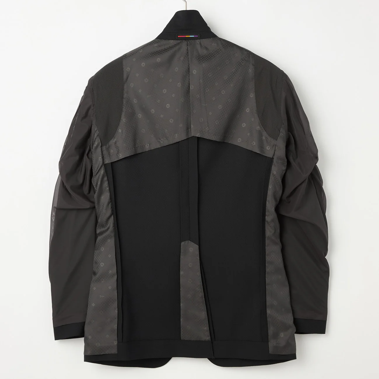 Wool Blend Textured Solid Suit - Black - Image 7