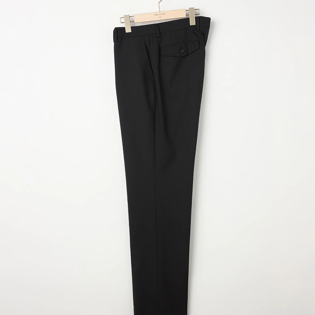 Wool Blend Textured Solid Suit - Black - Image 8