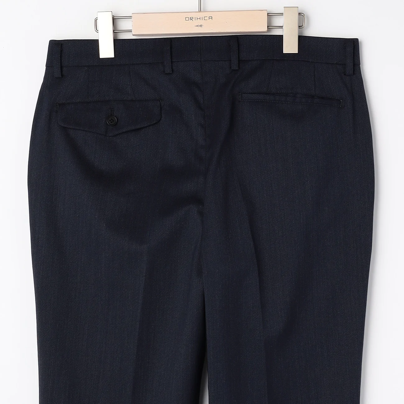 Wool Blend Twill Suit - Navy - Image 10