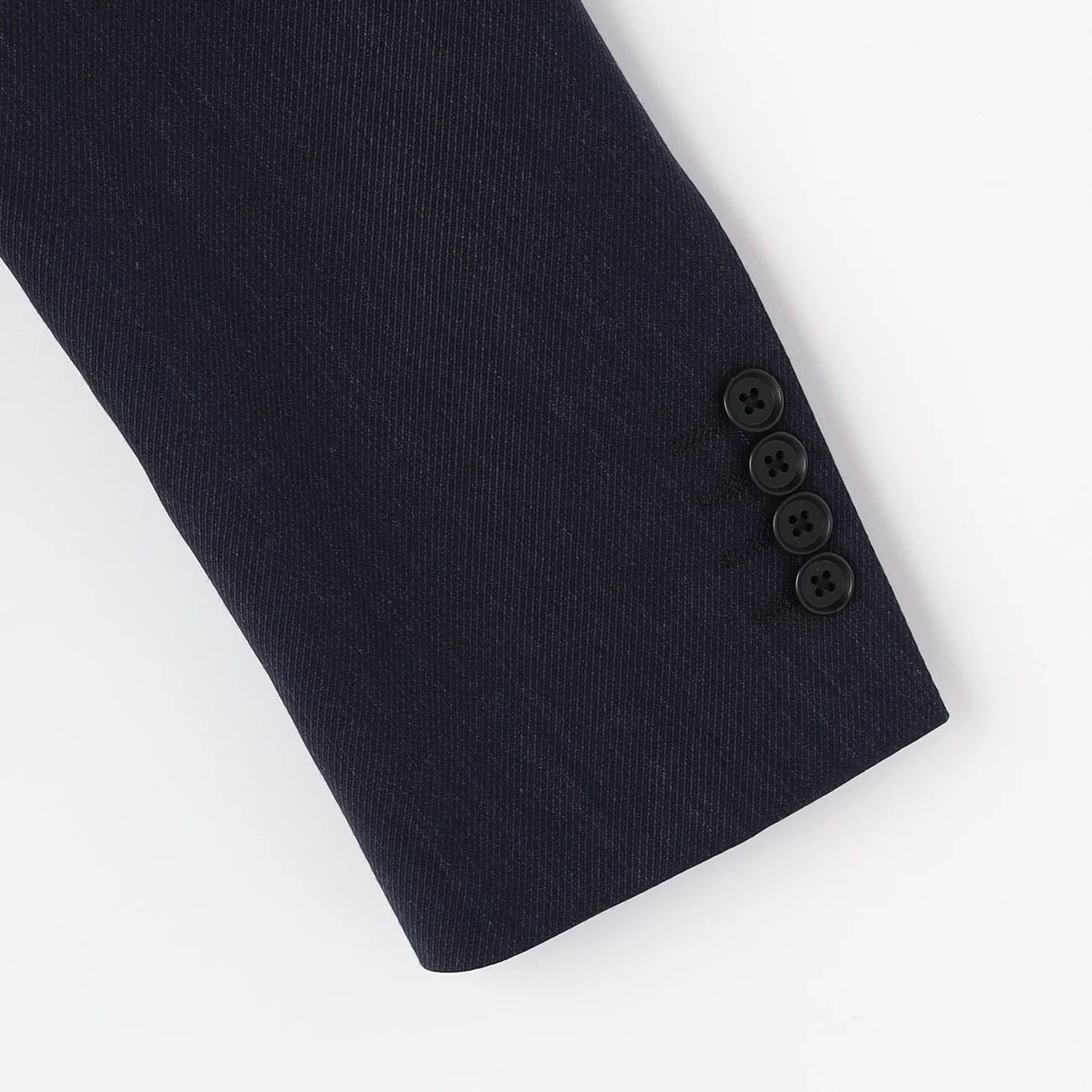 Wool Blend Twill Suit - Navy - Image 4