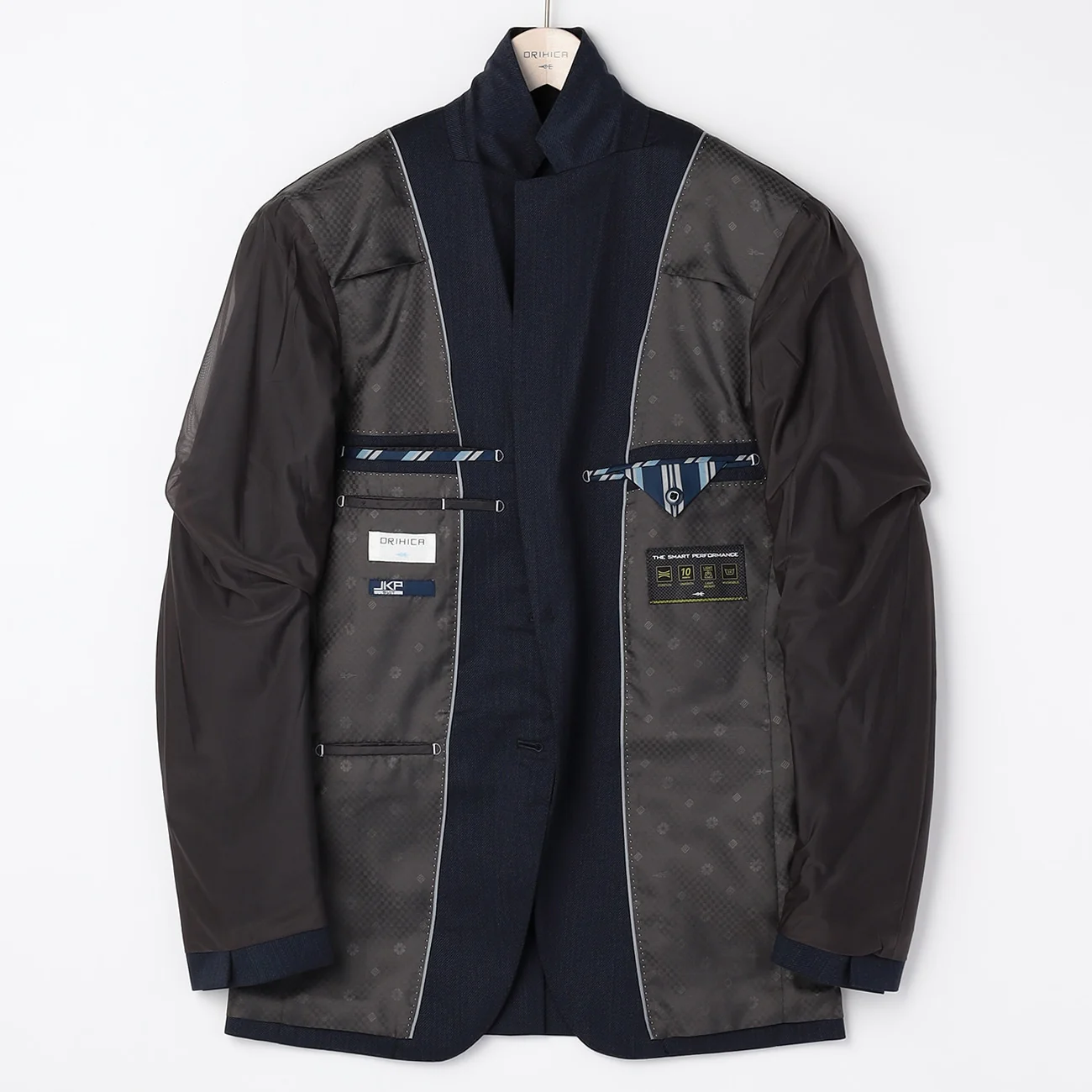 Wool Blend Twill Suit - Navy - Image 6