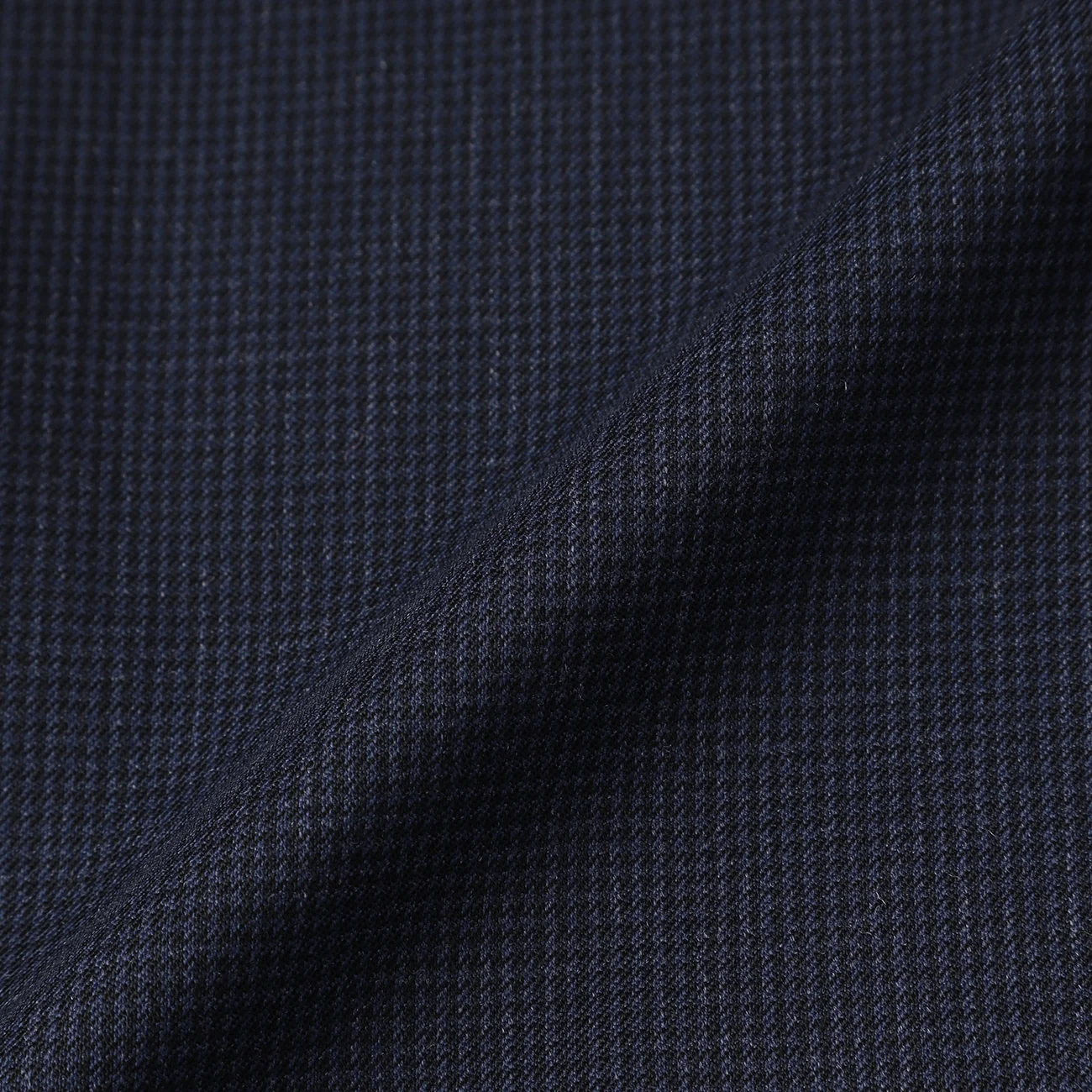 Wool Blend Houndstooth Suit - Navy - Image 13