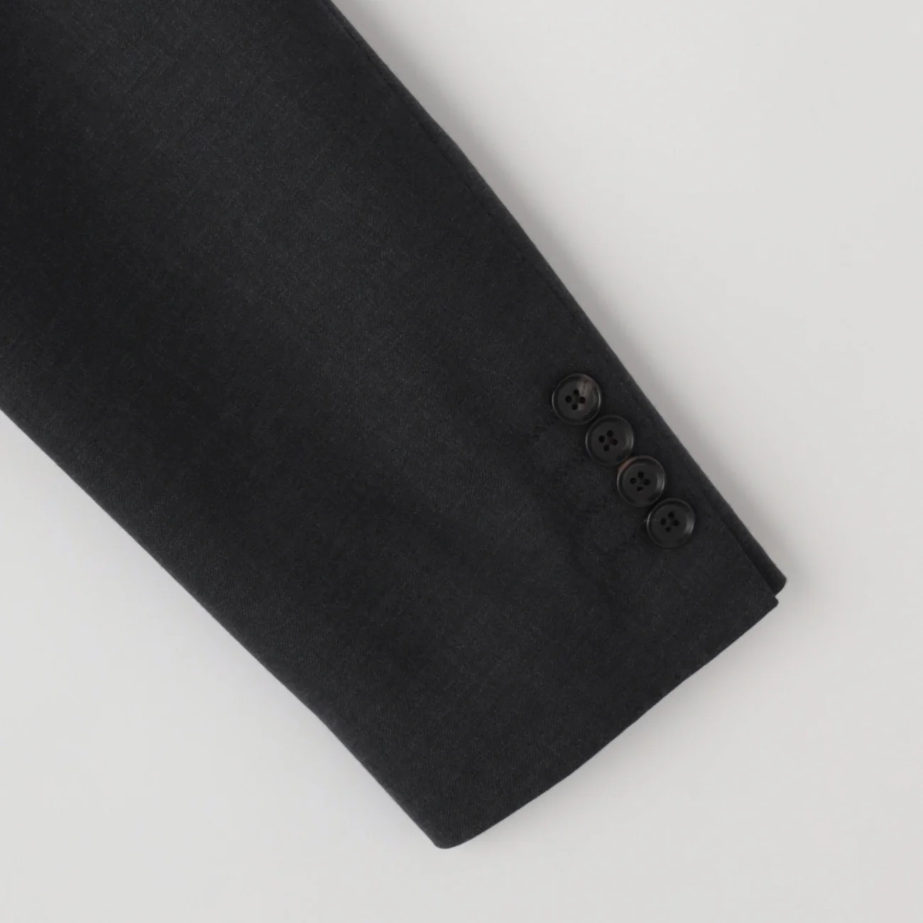 LUXE Line Super 150's 2-Button Suit - Charcoal Gray - Image 4