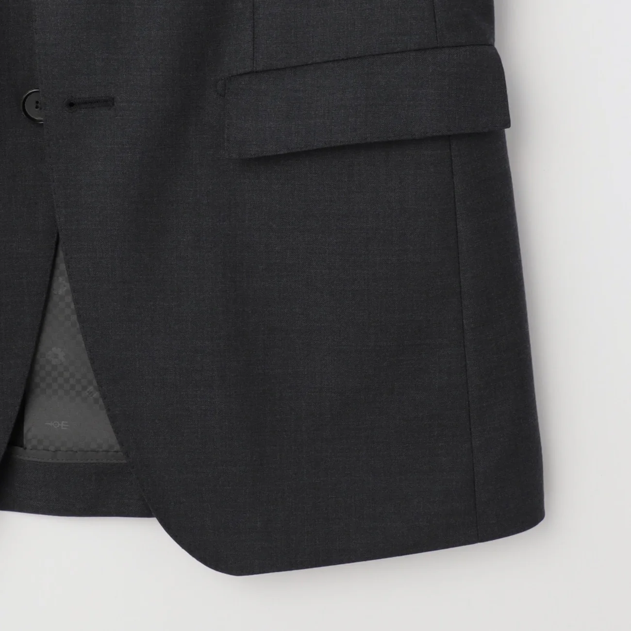 LUXE Line Super 150's 2-Button Suit - Charcoal Gray - Image 5