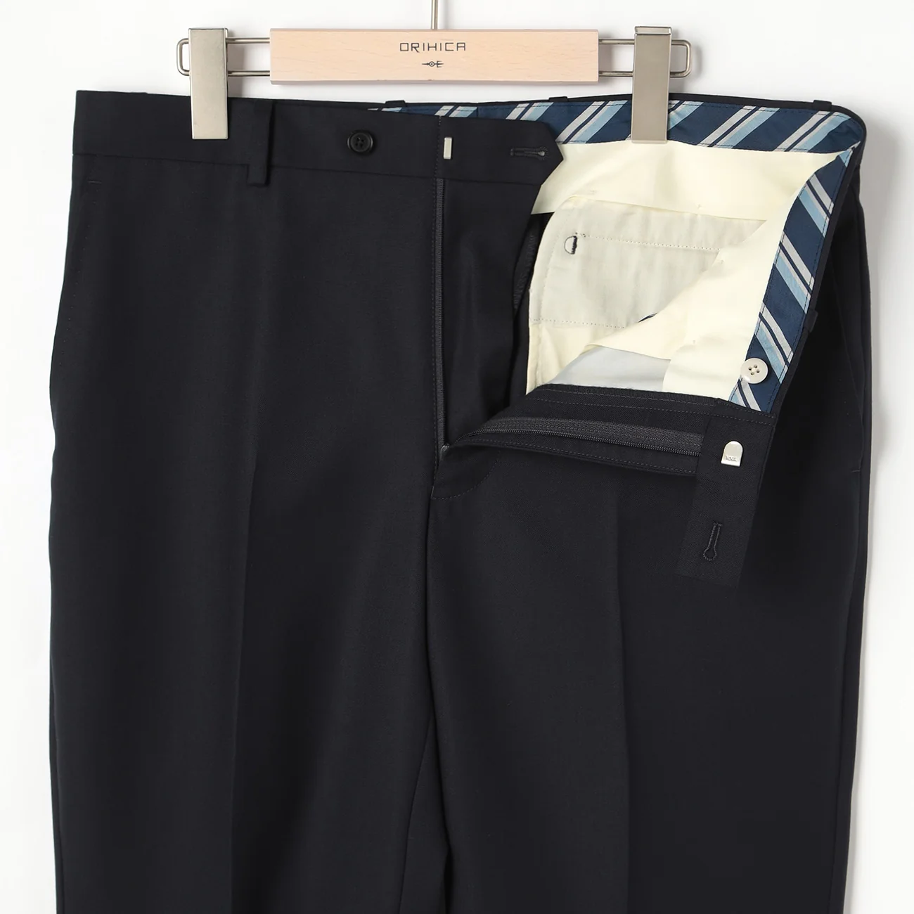LUXE Line Super 150's 2-Button Suit - Navy - Image 9