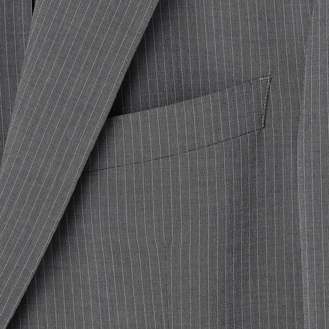 High Breathability Pinstripe Suit - Light Gray - Image 3