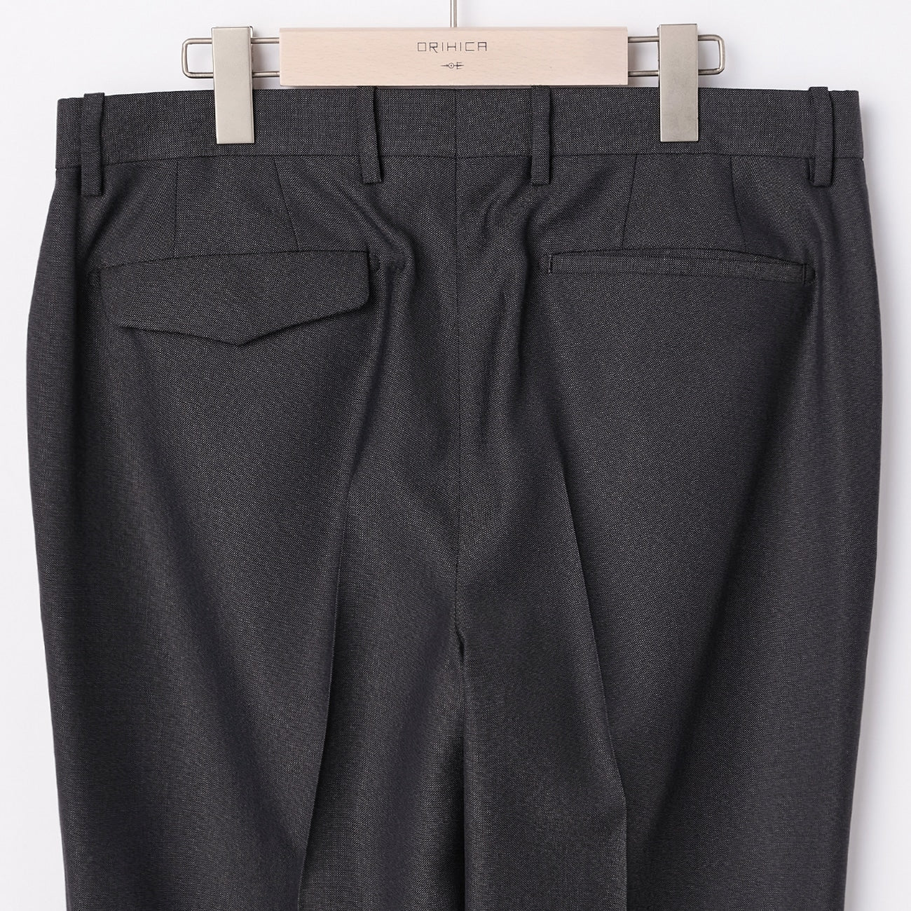 Wool Blend 2-Button Suit with Side Adjusters - Charcoal Gray - Image 10