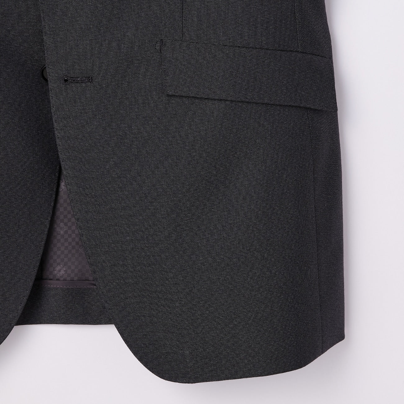 Wool Blend 2-Button Suit with Side Adjusters - Charcoal Gray - Image 5