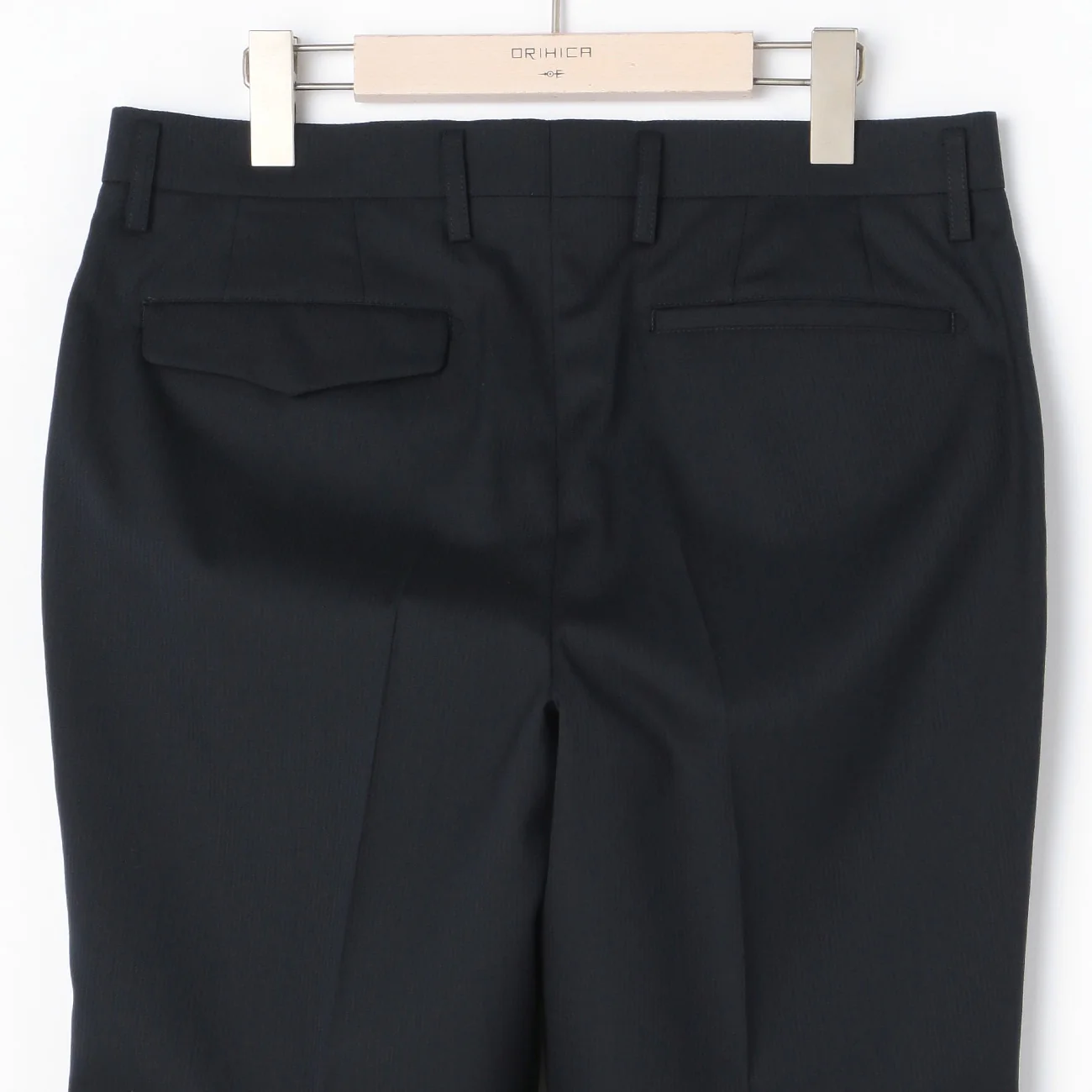 Shadow Stripe Wool Blend Suit with 2-Pant - Navy - Image 10