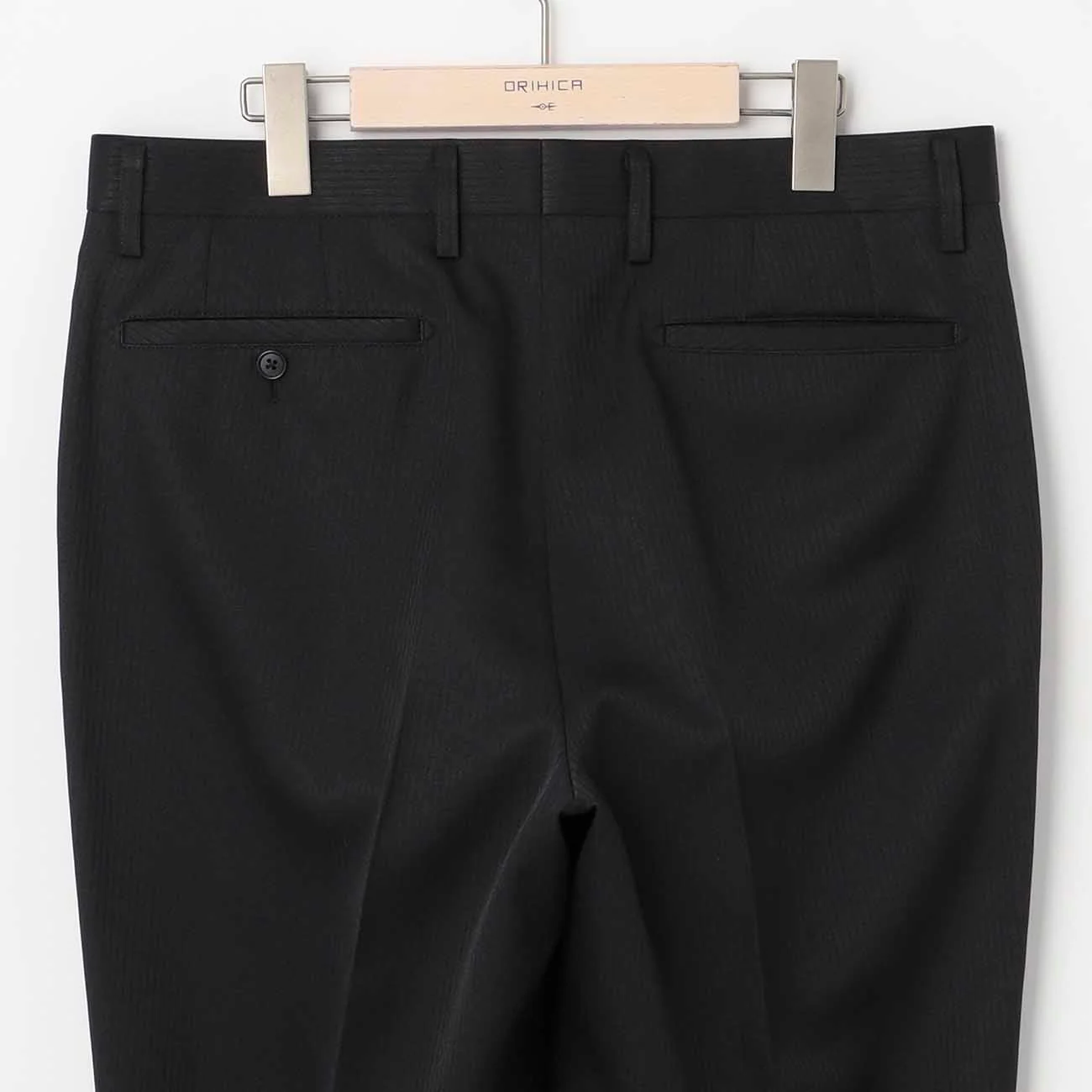 Washable Shadow Stripe 2-Button Suit - Black - Image 10