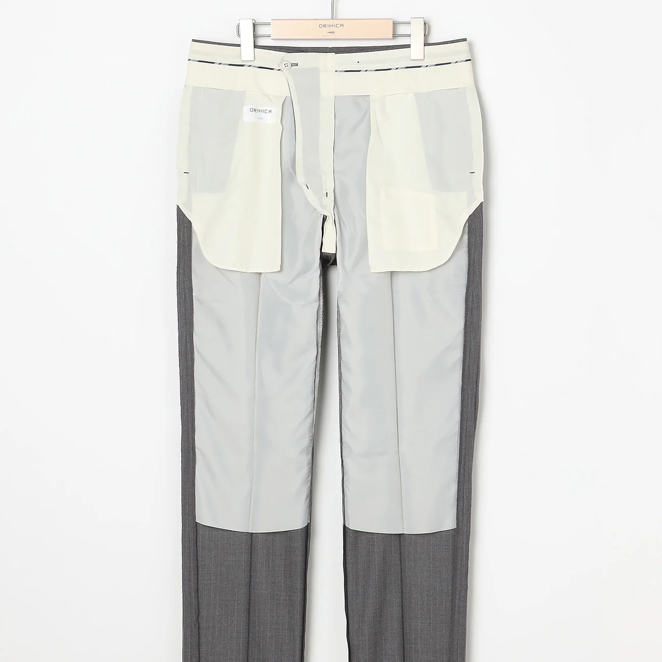 Washable Stretch Stripe Suit - Light Gray - Image 11