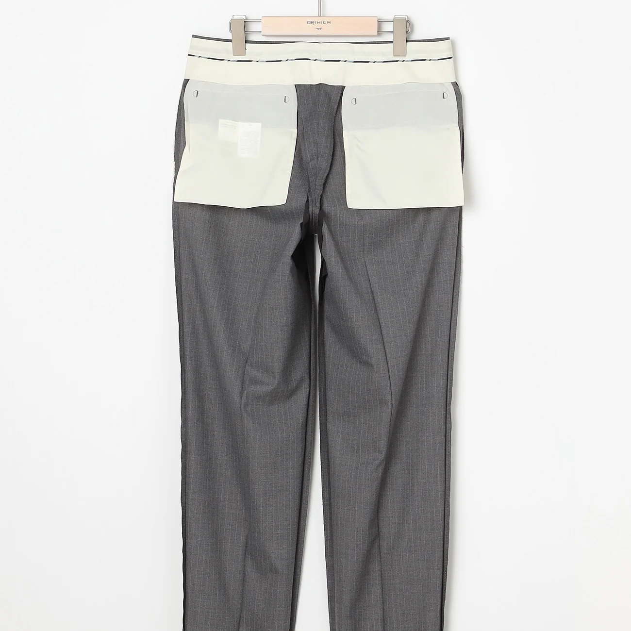 Washable Stretch Stripe Suit - Light Gray - Image 12
