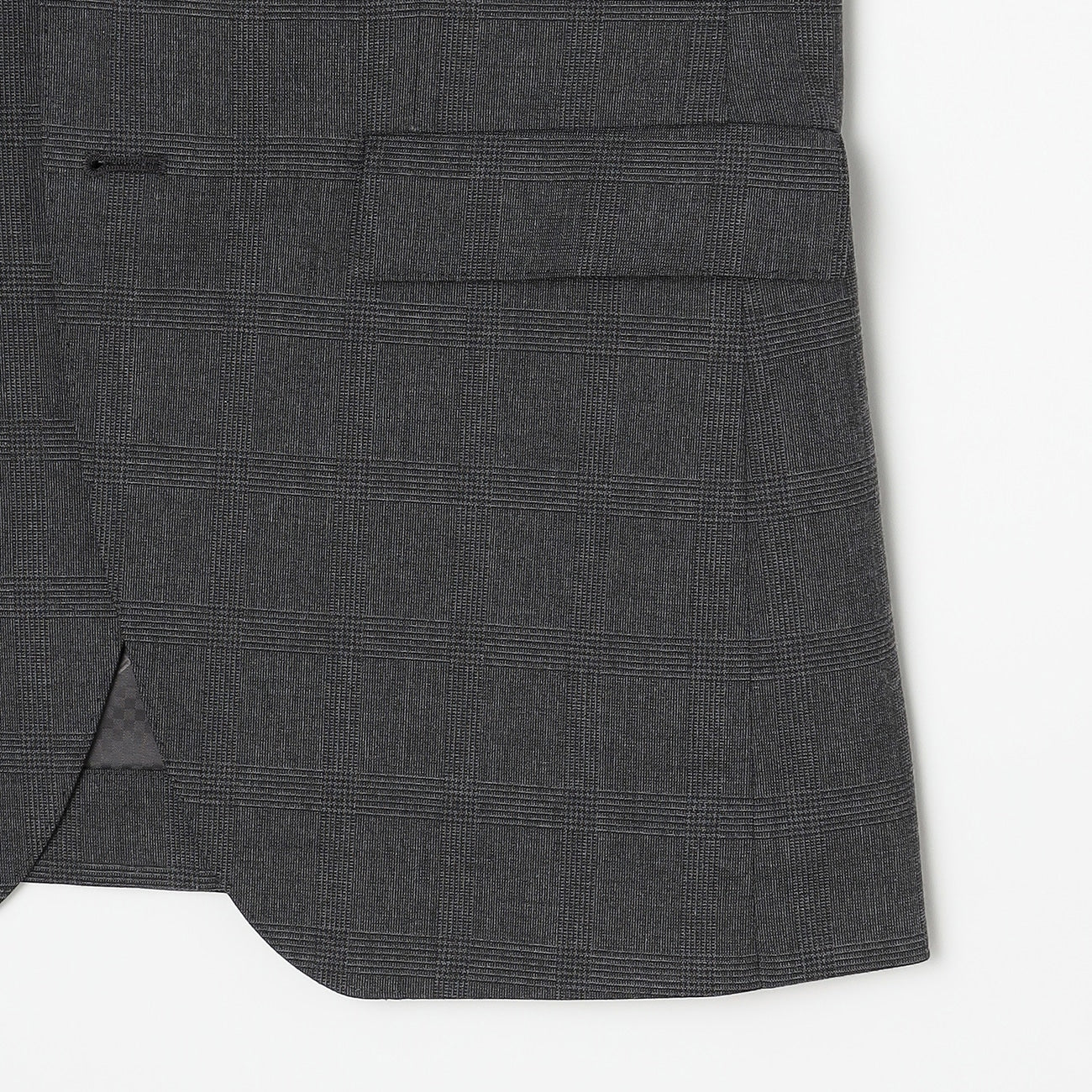 Washable Stretch Check Suit - Medium Gray - Image 5
