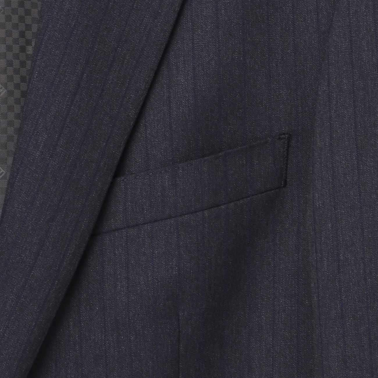 Smart Tech Stripe Suit - Navy - Image 3