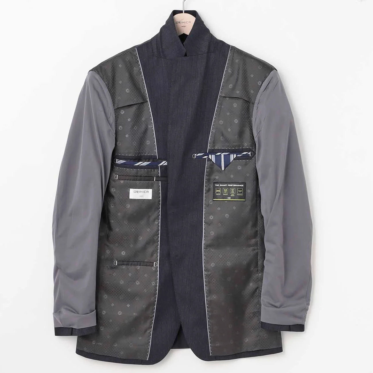 Smart Tech Stripe Suit - Navy - Image 6