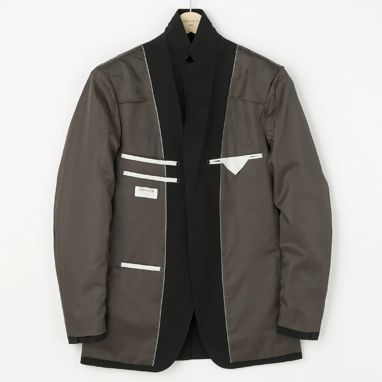 Shadow Stripe Suit with 2-Pant - Black - Image 6