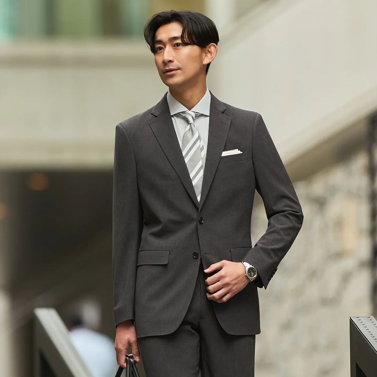 High-breathability Washable Suit - Light Gray