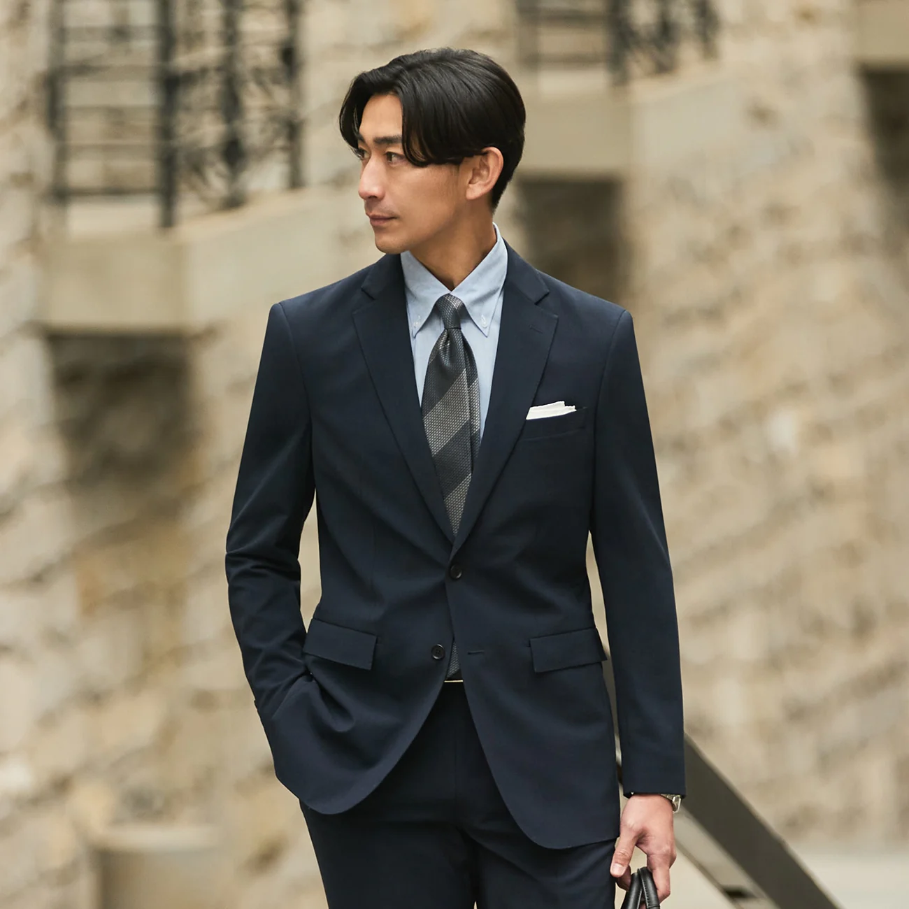 High-breathability Washable Suit - Navy
