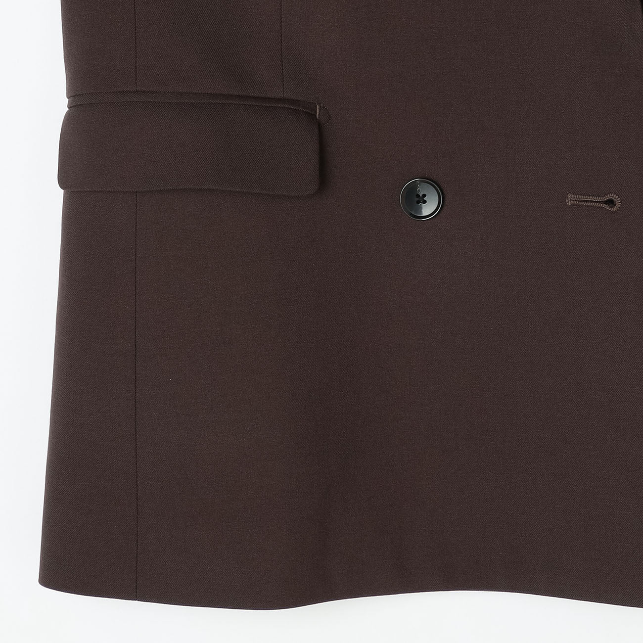THE THIRD SUITS Double Breasted Jacket - Brown - Image 5