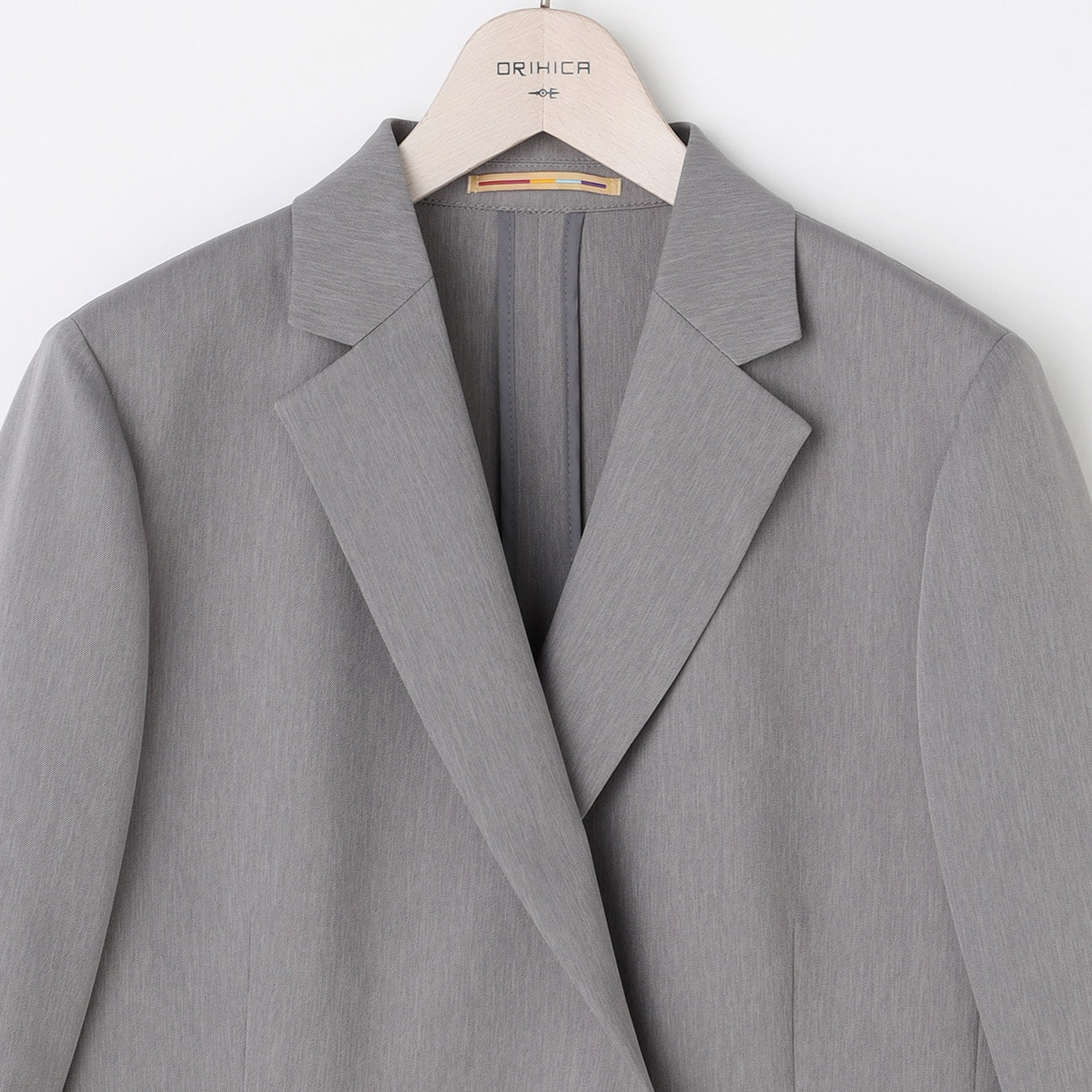 THE THIRD SUITS RIRANCHA Stretch Double-Breasted Jacket - Light Gray - Image 10